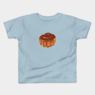 Cinnamon Roll Watercolour Illustration Kids T-Shirt